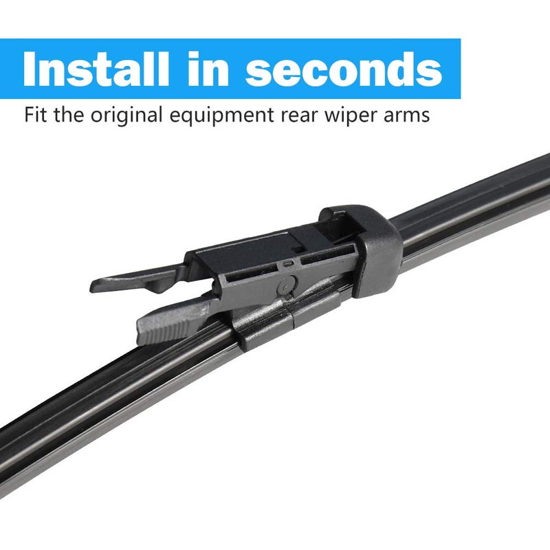 ASLAM Rear Wiper Blade,ASLAM Rear Windshield Wiper Blades Type-E 12I for Original Equipment Replacement,Exact Fit(Pack of 2) - Image 2
